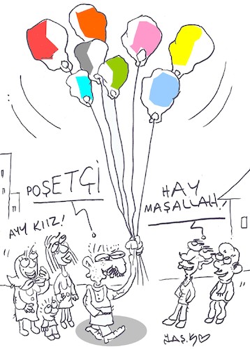 Cartoon: pochette (medium) by yasar kemal turan tagged pochette