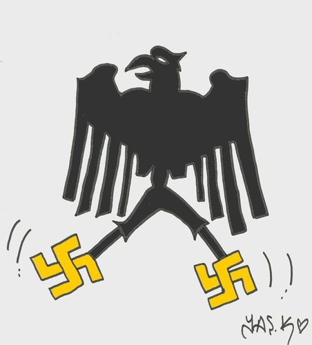 Cartoon: racism (medium) by yasar kemal turan tagged germany,fascism,racism