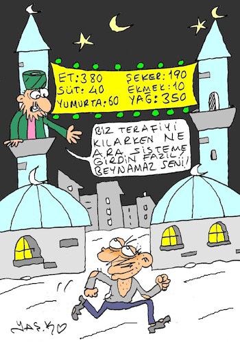 Cartoon: Ramadan (medium) by yasar kemal turan tagged ramadan