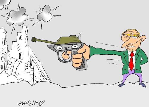 Cartoon: serial killer (medium) by yasar kemal turan tagged serial,killer