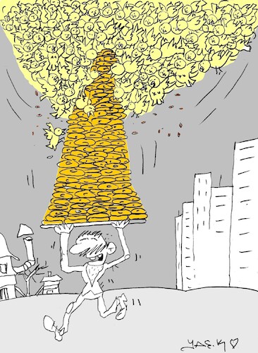 Cartoon: Sesame (medium) by yasar kemal turan tagged sesame