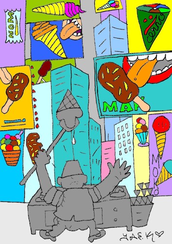 Cartoon: small capital (medium) by yasar kemal turan tagged small,capital