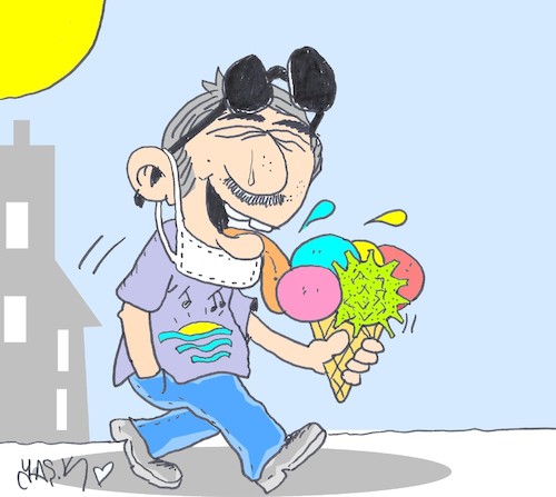 Cartoon: summer (medium) by yasar kemal turan tagged summer