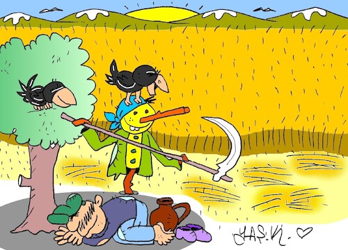 Cartoon: sweet sleep (medium) by yasar kemal turan tagged sweet,sleep