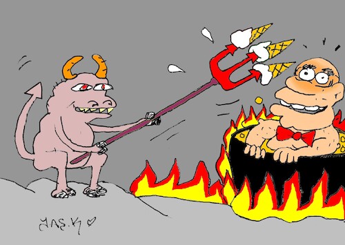 Cartoon: temperature (medium) by yasar kemal turan tagged temperature