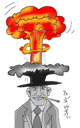 Cartoon: the greatest fascist Oppenheimer (medium) by yasar kemal turan tagged the,greatest,fascist,oppenheimer