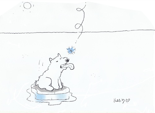 Cartoon: The last snow (medium) by yasar kemal turan tagged the,last,snow