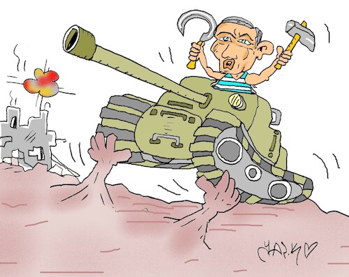 Cartoon: unstable (medium) by yasar kemal turan tagged unstable