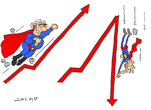 Cartoon: ups and downs (medium) by yasar kemal turan tagged ups,and,downs