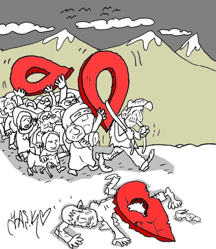 Cartoon: ways (medium) by yasar kemal turan tagged ways