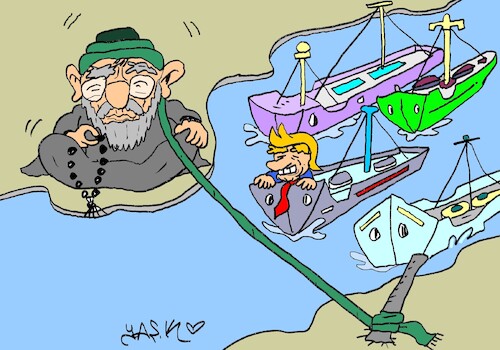 Cartoon: We are closed (medium) by yasar kemal turan tagged we,are,closed
