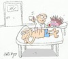 Cartoon: acupuncture (small) by yasar kemal turan tagged acupuncture