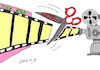 Cartoon: and cinema is dead (small) by yasar kemal turan tagged and,cinema,is,dead