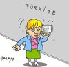 Cartoon: Angela Merkel (small) by yasar kemal turan tagged angela,merkel