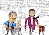 Cartoon: argument (small) by yasar kemal turan tagged argument