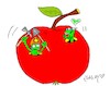 Cartoon: elma (small) by yasar kemal turan tagged elma