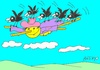 Cartoon: friends (small) by yasar kemal turan tagged friends crow railing love