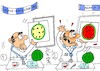 Cartoon: guaranteed watermelon selection (small) by yasar kemal turan tagged guaranteed,watermelon,selection