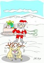 Cartoon: lovers (small) by yasar kemal turan tagged lovers,father,christmas