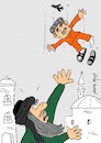 Cartoon: mountains of fear (small) by yasar kemal turan tagged mountains,of,fear