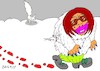 Cartoon: murderess (small) by yasar kemal turan tagged murderess