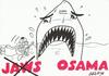 Cartoon: Osama and Jaws (small) by yasar kemal turan tagged bin laden