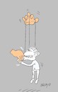 Cartoon: overbearing (small) by yasar kemal turan tagged overbearing