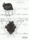 Cartoon: suddenly (small) by yasar kemal turan tagged ostrich,attraction,movement,shock