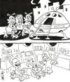 Cartoon: UFO (small) by yasar kemal turan tagged ufo