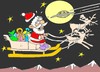 Cartoon: witnesses (small) by yasar kemal turan tagged witness,ufo,father,christmas,deer