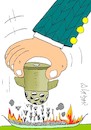 Cartoon: yes comment (small) by yasar kemal turan tagged yes,comment