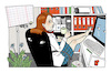Cartoon: Unsichtbar bin ich dir nah (small) by dodotes tagged büroalltag
