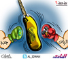 Cartoon: Between and among (small) by adwan tagged al ittihad fc jeddah saudi arabia