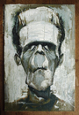 Cartoon: Frankie by Jeff Stahl (small) by Jeff Stahl tagged frankenstein,creature,monster,horror,universal,monsters,legend,boris,karloff,classic,movie,movies,oil,painting,traditional,rough,canvas,brushwork,illustration,caricature,jeff,stahl,oils,brush,oilpainting