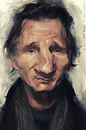 Cartoon: Liam Neeson (small) by Jeff Stahl tagged liam neeson caricature illustration jeff stahl digital painting wacom freelance cambrai nord lille communication agence