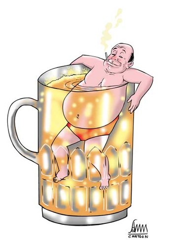 Cartoon: Beer (medium) by aungminmin tagged cartoons