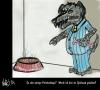 Cartoon: Spürhund oder was? (small) by Lutz-i tagged hund,fressen,protest