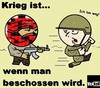 Cartoon: Krieg ist... (small) by VokkoV tagged krieg,bundeswehr,afghanistan,bw,kriegsähnliche,zustände