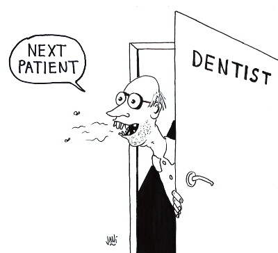 Cartoon: Next patient (medium) by Jani The Rock tagged dentist,tooth,teeth,badbreath,yäk