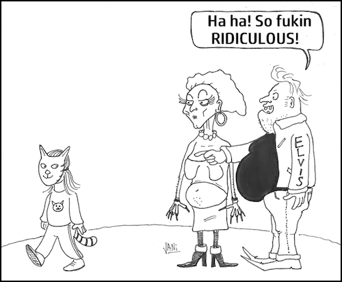 Cartoon: Ridiculous (medium) by Jani The Rock tagged therian,ridiculous