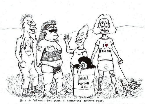Cartoon: Royalty free image (medium) by Jani The Rock tagged royalty,free,image,freaks,weirdos,pinhead,finland