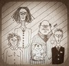 Cartoon: Family Portrait (small) by Jani The Rock tagged cyclops,family,portrait,horror,deformity