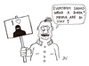 Cartoon: Mr. Misanthropy demonstrates (small) by Jani The Rock tagged burka,burkha,misanthropy,demonstration,ugly,ugliness