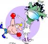 Cartoon: Punch! (small) by Zeb tagged boxer,punch,monster