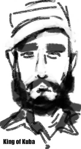 Cartoon: Fidel Castro (medium) by Jollustration tagged castro,revolution,kuba,mann,promi,politik