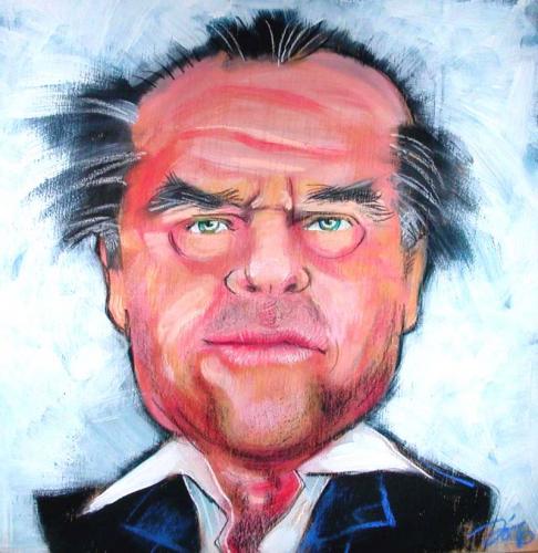 Cartoon: Jack Nicholson (medium) by Jollustration tagged jack,nicholson,acter,schauspieler,macho,mann