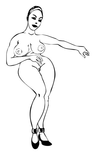 Cartoon: NYMPHA (medium) by RAMONETX tagged nude,love