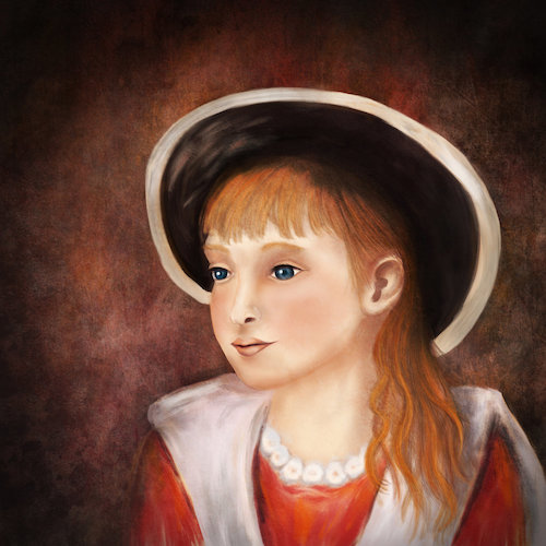 Cartoon: Young Girl (medium) by alesza tagged young,girl,digital,painting,drawing,illustration