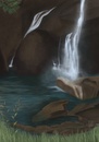 Cartoon: Vernal Fall (small) by alesza tagged vernal fall yosemite nationalpark waterfall wasserfall landscape nature