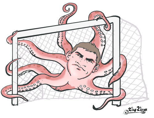 Cartoon: iker casillas (medium) by King Kinya tagged wc